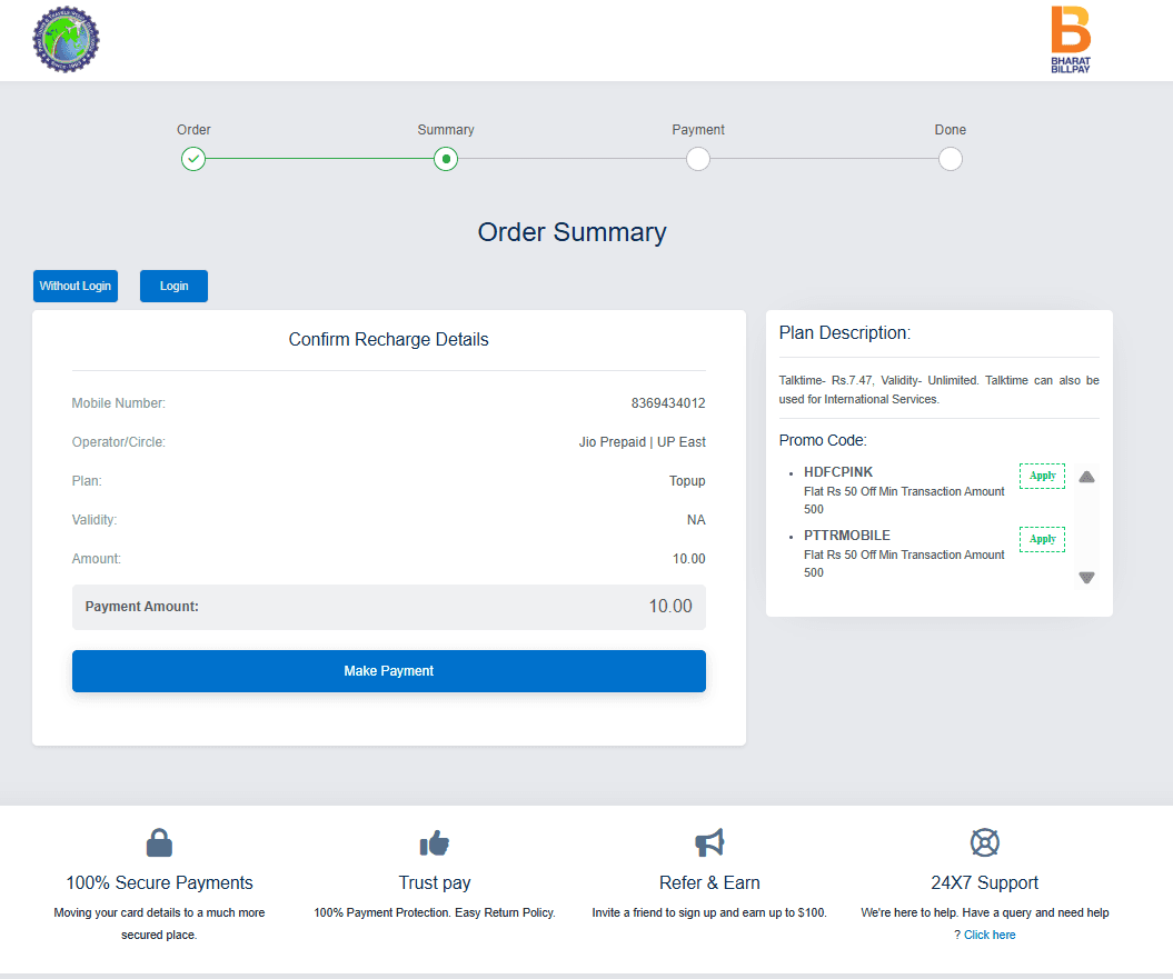 Secure transaction flow